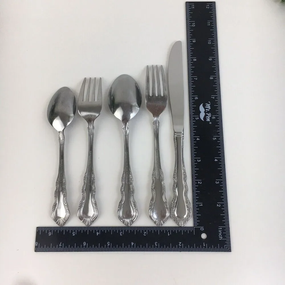 20pc FLORAL TIARA Reed & Barton Select Stainless Flatware  Forks Service for 4
